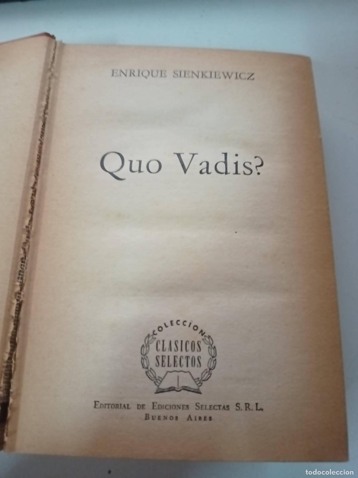 Libros: Quo vadis? - Enrique Sienkiewicz - Foto 1