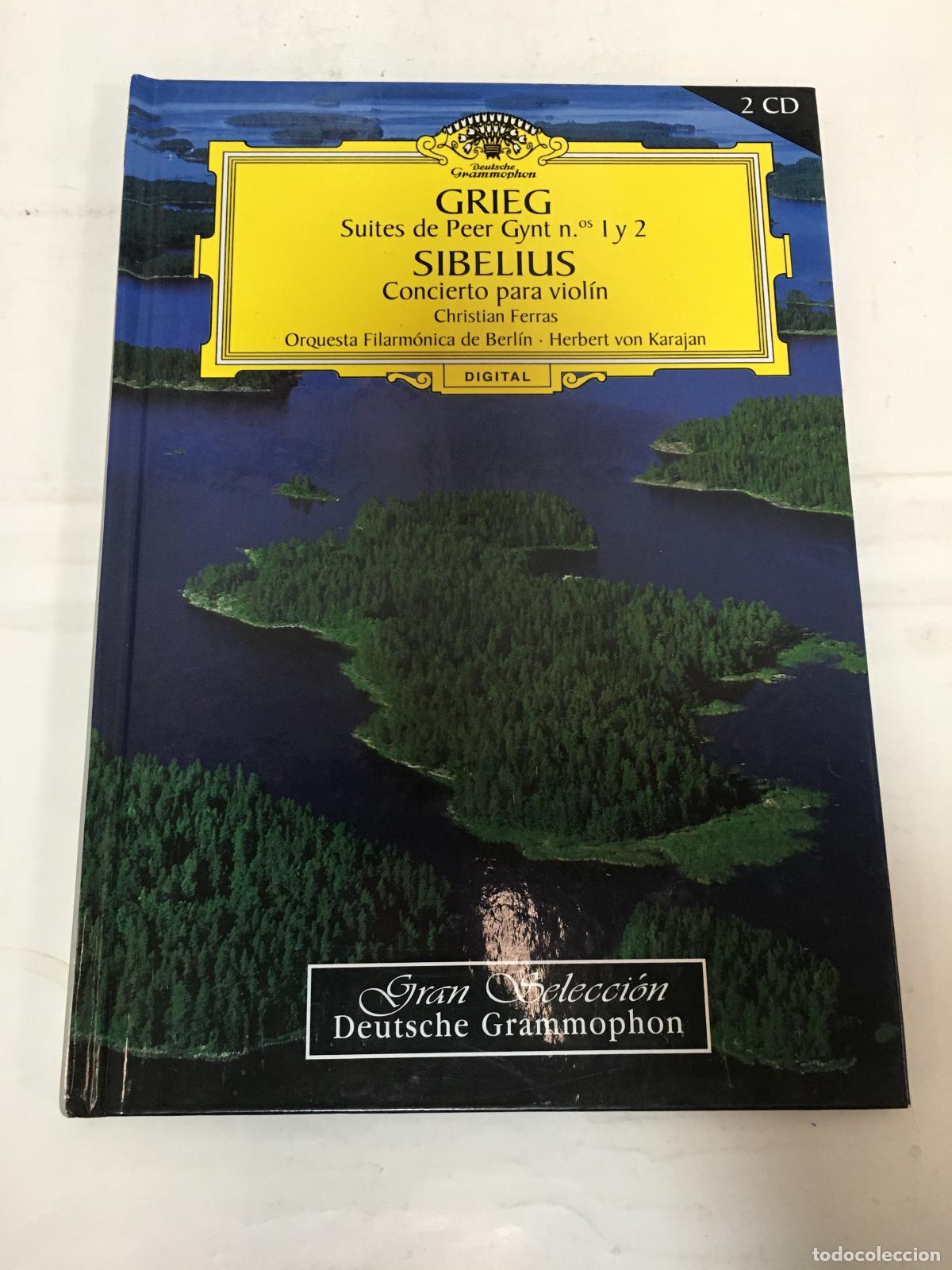 Libros: Gran Seleccion Deutsche Grammophon Suites de Peer Gynt n I y II, Conciertos para violin - Sibelius,