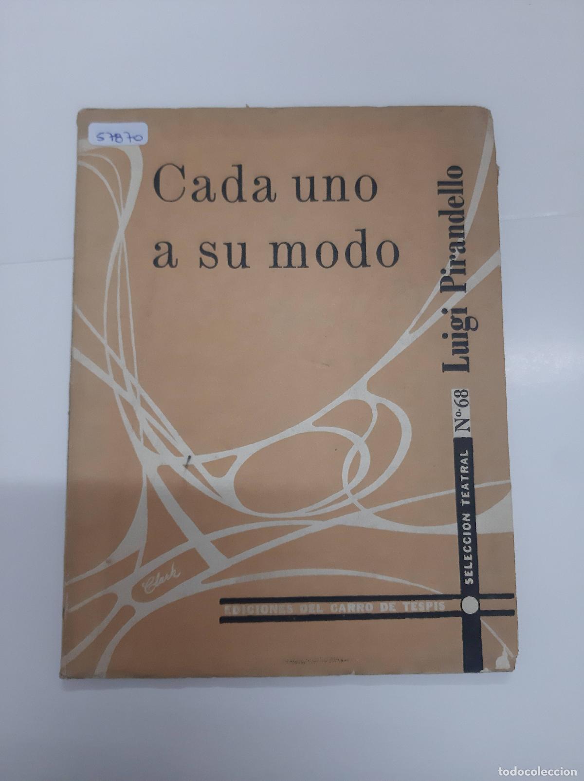 Libros: Cada uno a su modo - Luigi Pirandello - Foto 1