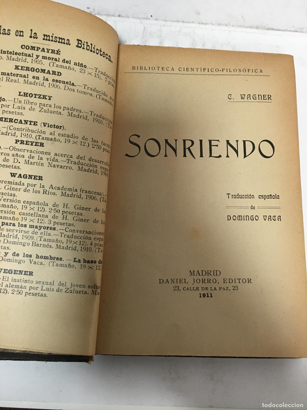 Libros: Sonriendo - C. Wagner - Foto 1