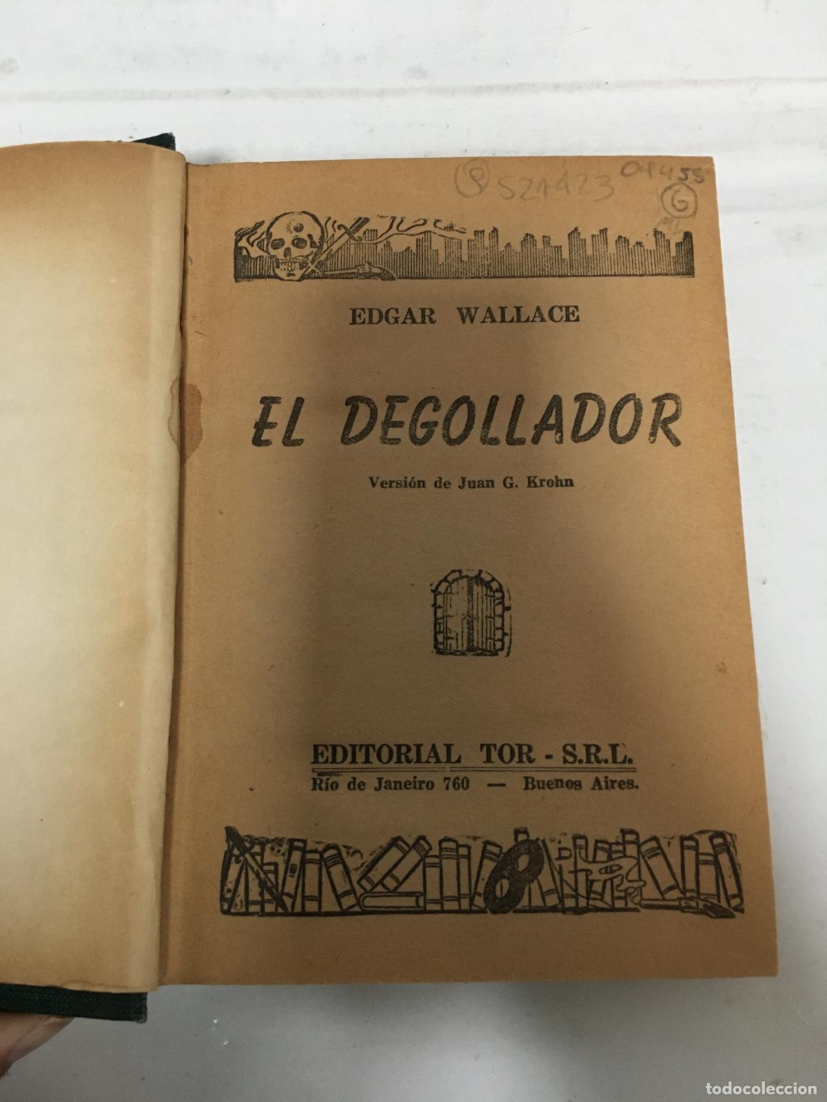 Libros: EL DEGOLLADOR. - WALLACE, Edgar. - Foto 1