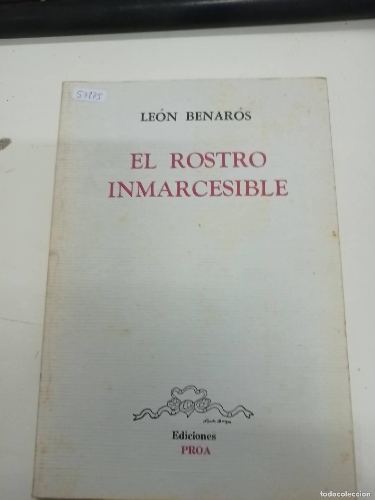Libros: El rostro inmarcesible - Le&oacute;n Benar&oacute;s - Foto 1