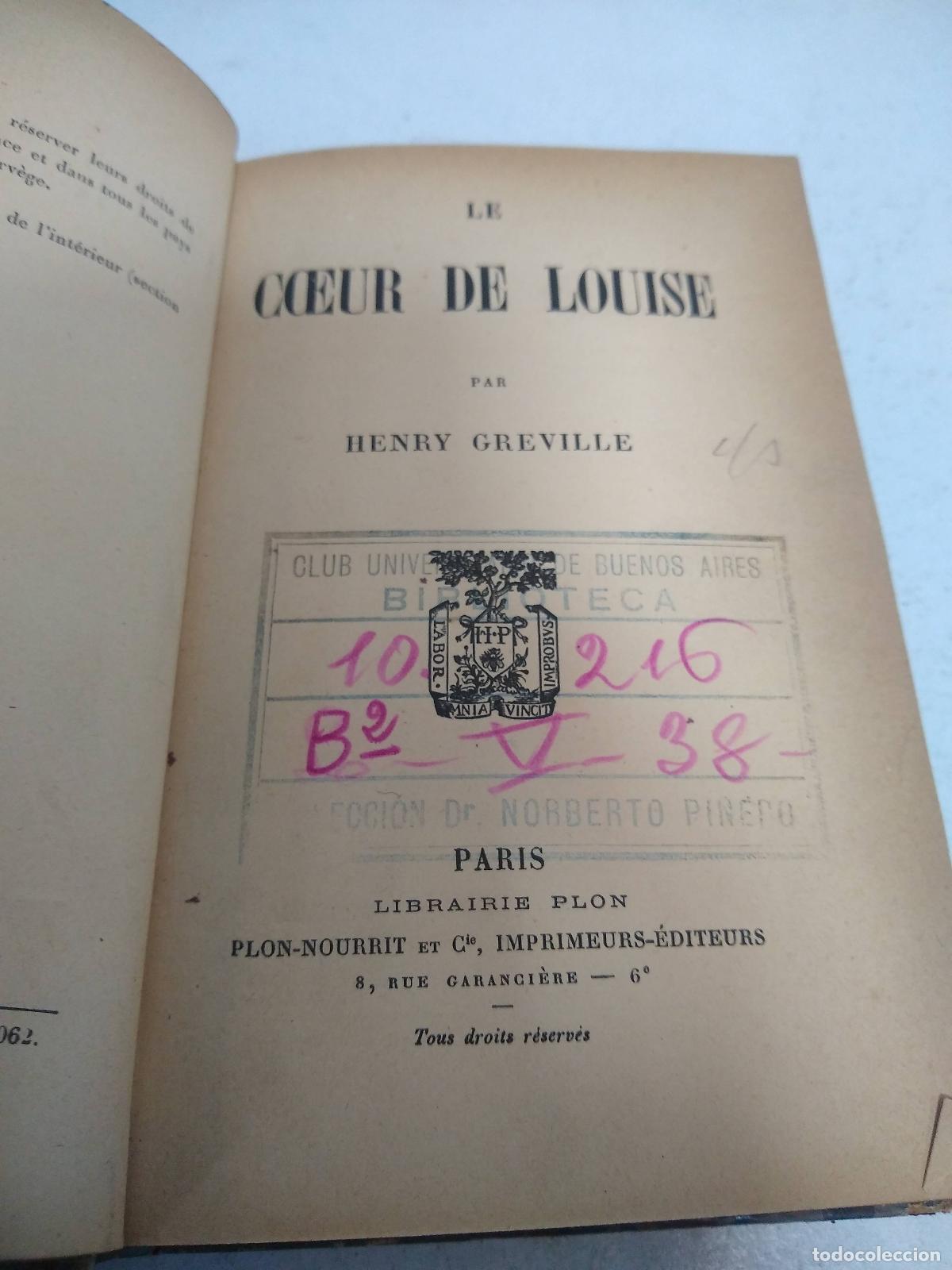 Libros: Le cofeur de louise - Henry Greville - Foto 1
