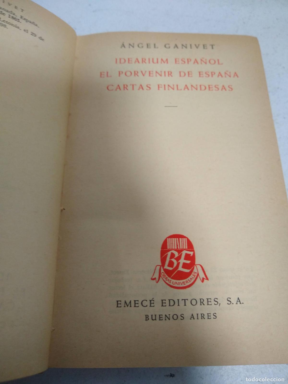 B&uuml;cher: Idearium espa&ntilde;ol y el porvenir de Espa&ntilde;a - Ganivet, &Aacute;ngel
