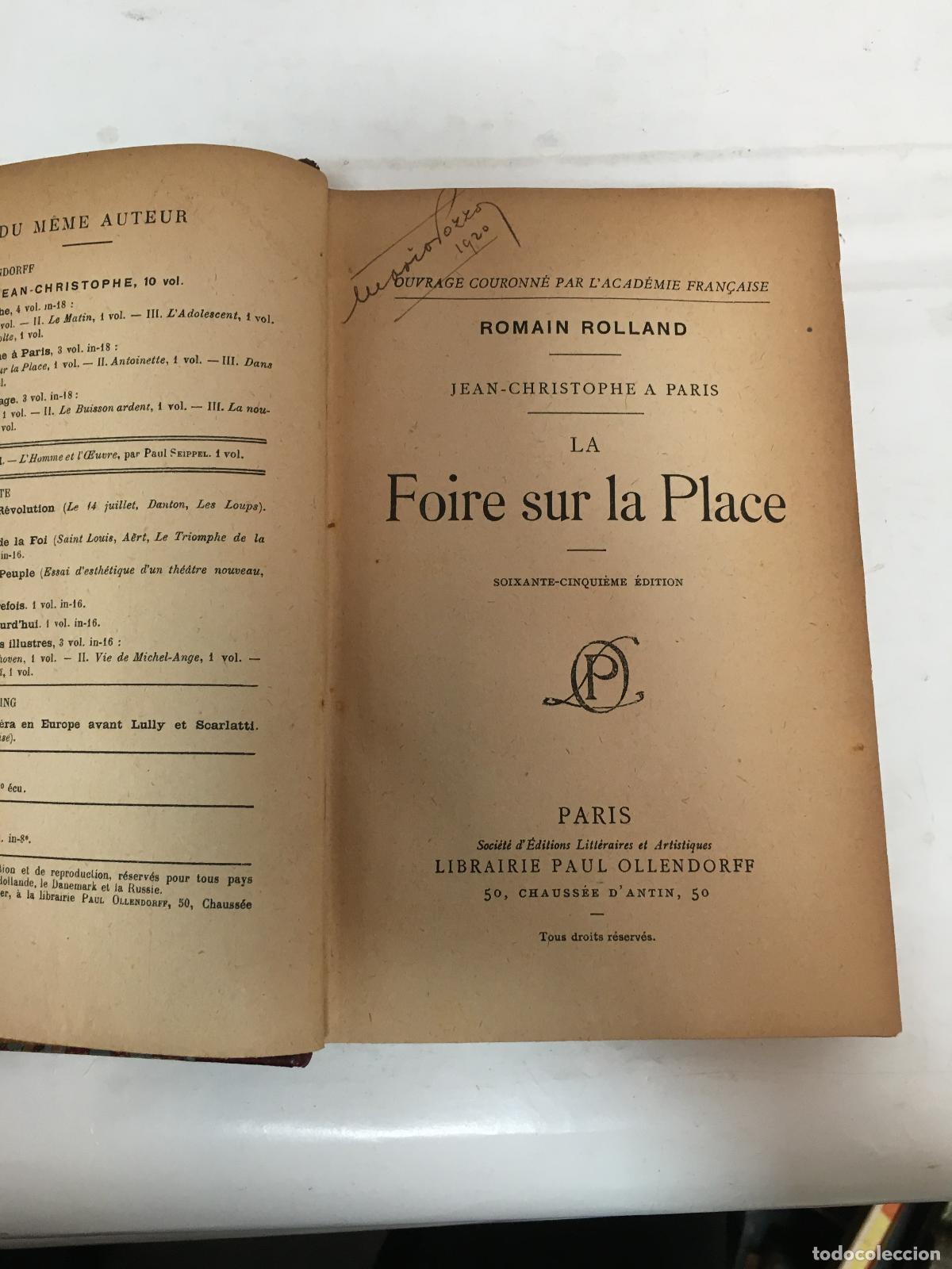 Libros: La foire sur la place - Romain Rolland - Foto 1