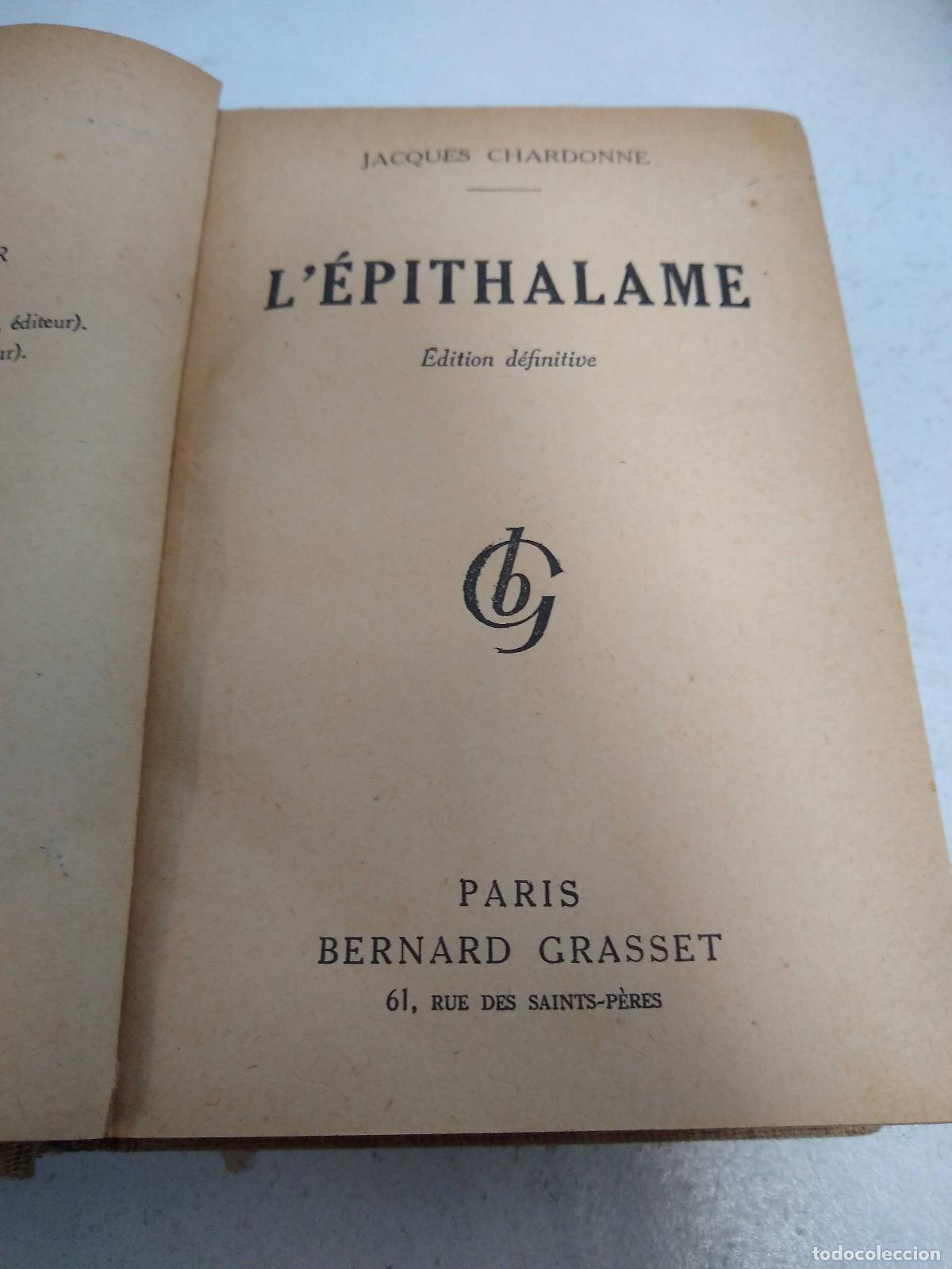 Libros: L&eacute;pithalame - CHARDONNE Jacques - Foto 1