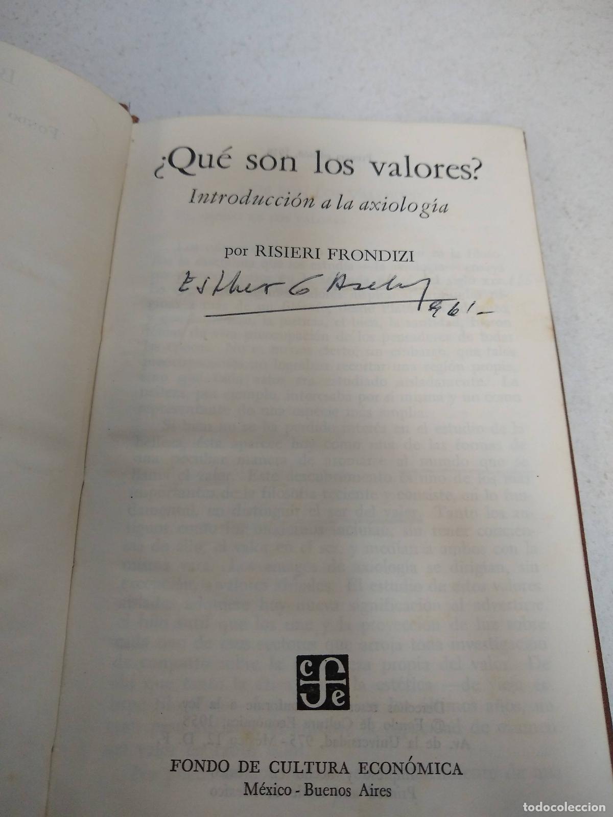 Libros: Que son los valores - Risieri Frondizi - Foto 1