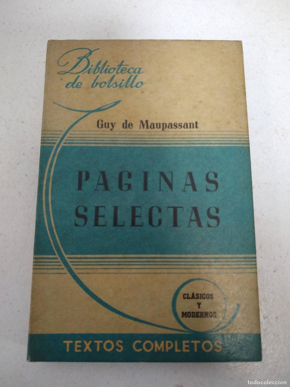 Libros: Paginas selectas - Guy de Maupassant - Foto 1