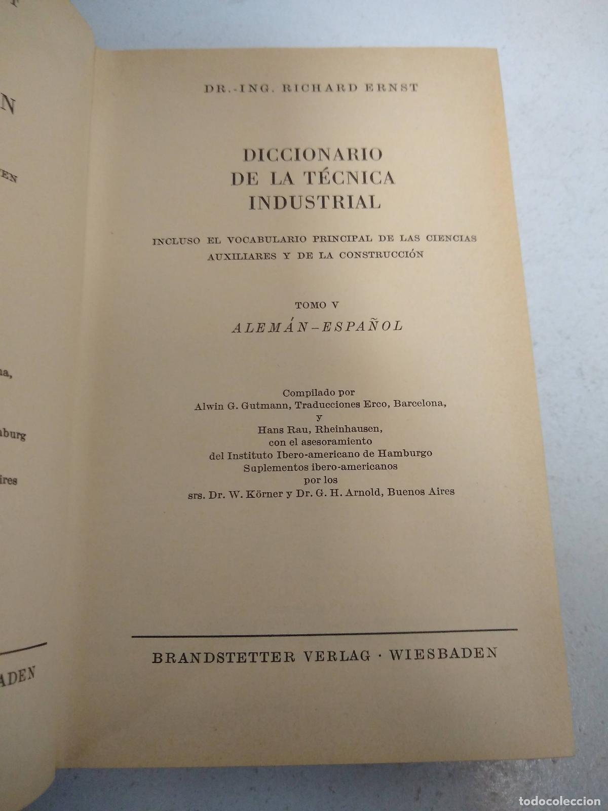 Libros: Worterbuch der industriellen technik - Ernst - Foto 1