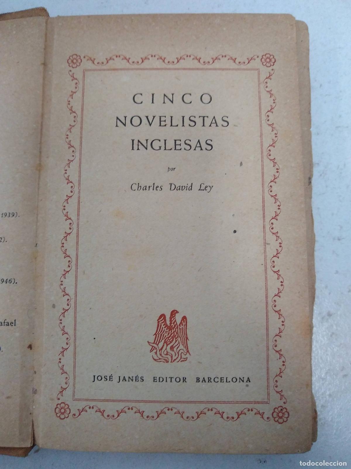 Libros: Cinco novelistas inglesas - LEY, Charles David - Foto 1