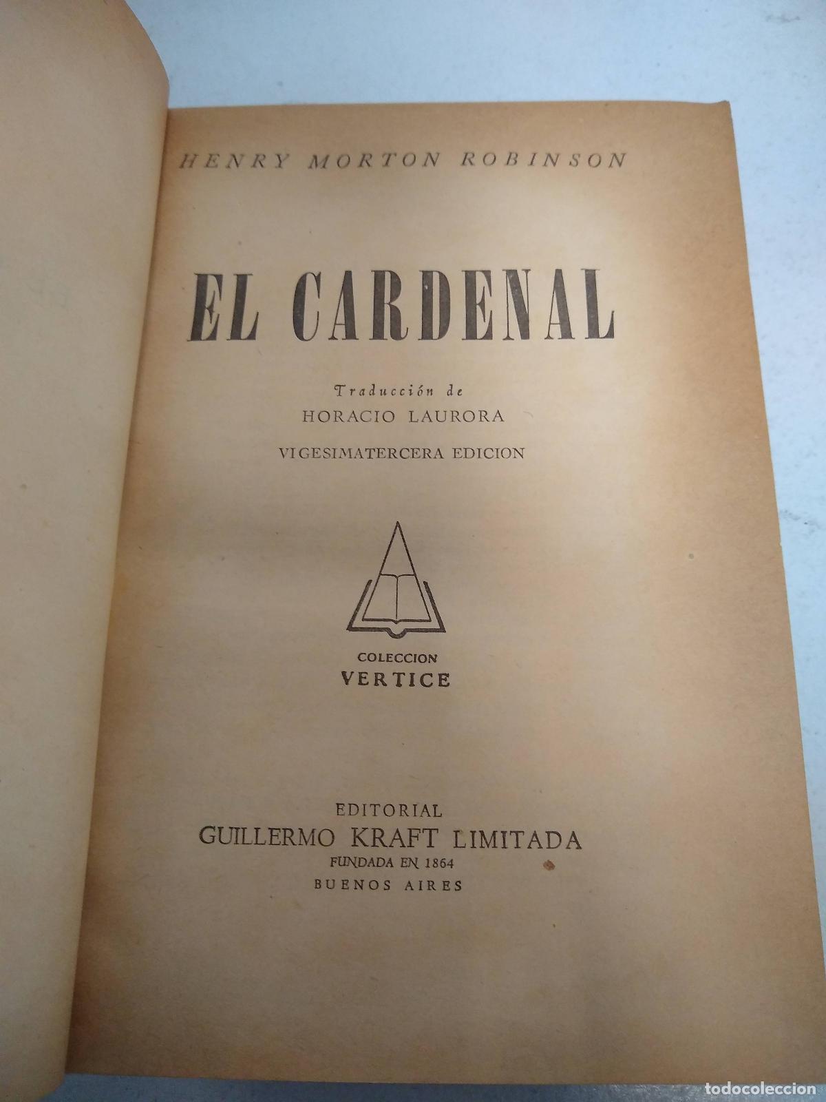 Libros: El cardenal - Henry Morton Robinson - Foto 1