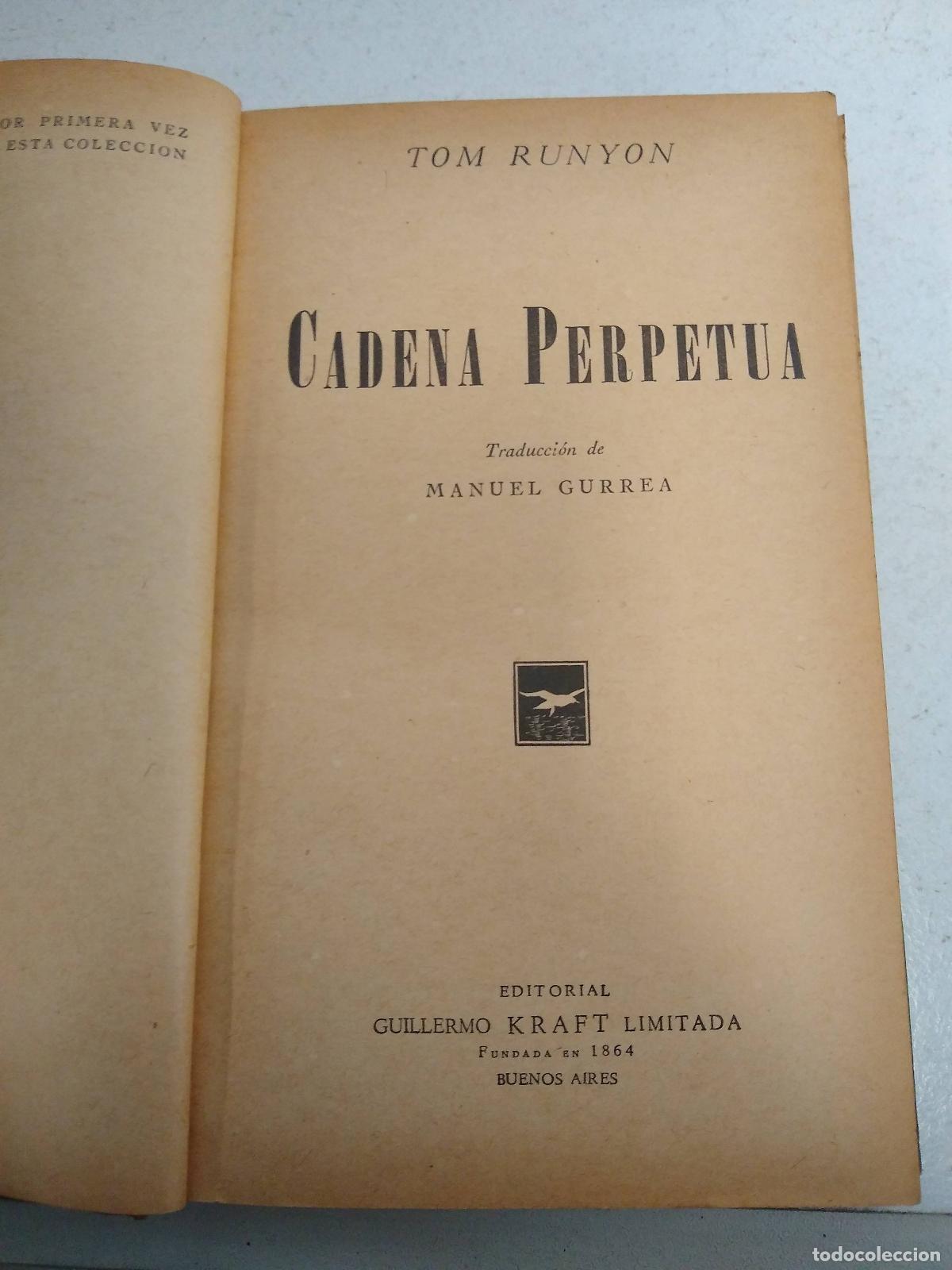 Libros: Cadena Perpetua [VHS] - Tom Runyon - Foto 1