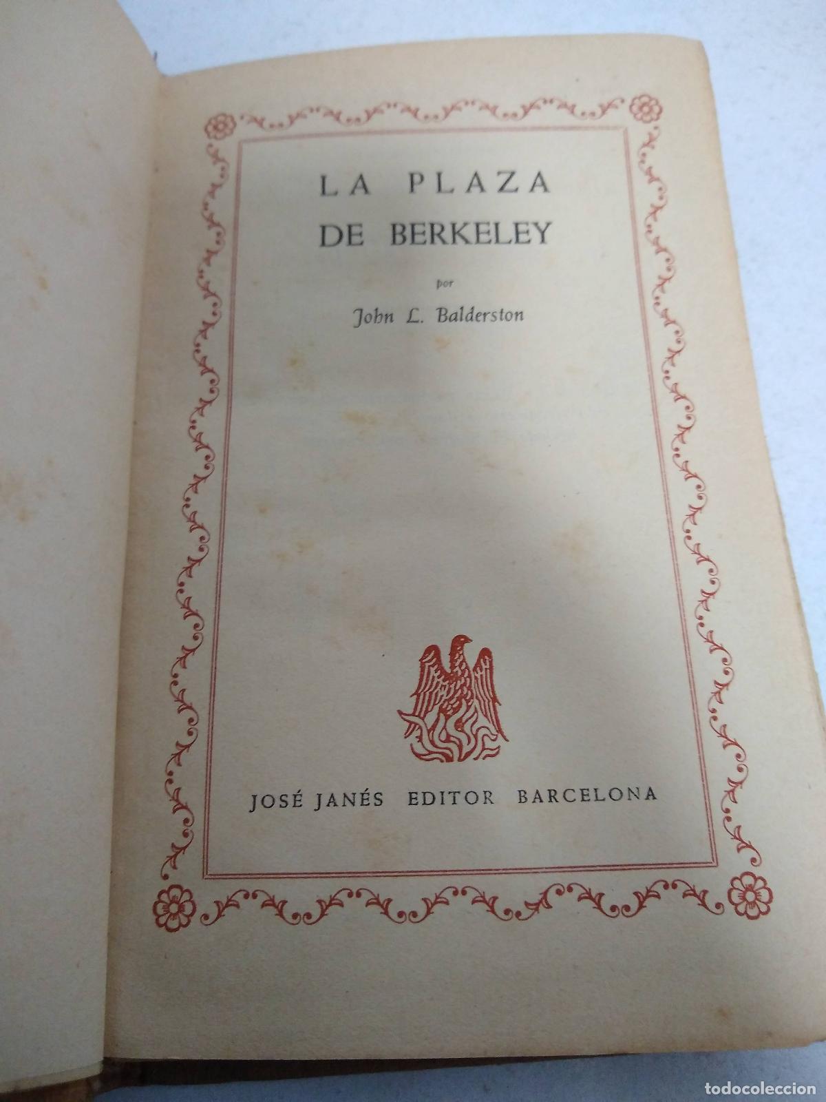 Libri di seconda mano: La plaza de Berkeley - John Balderston