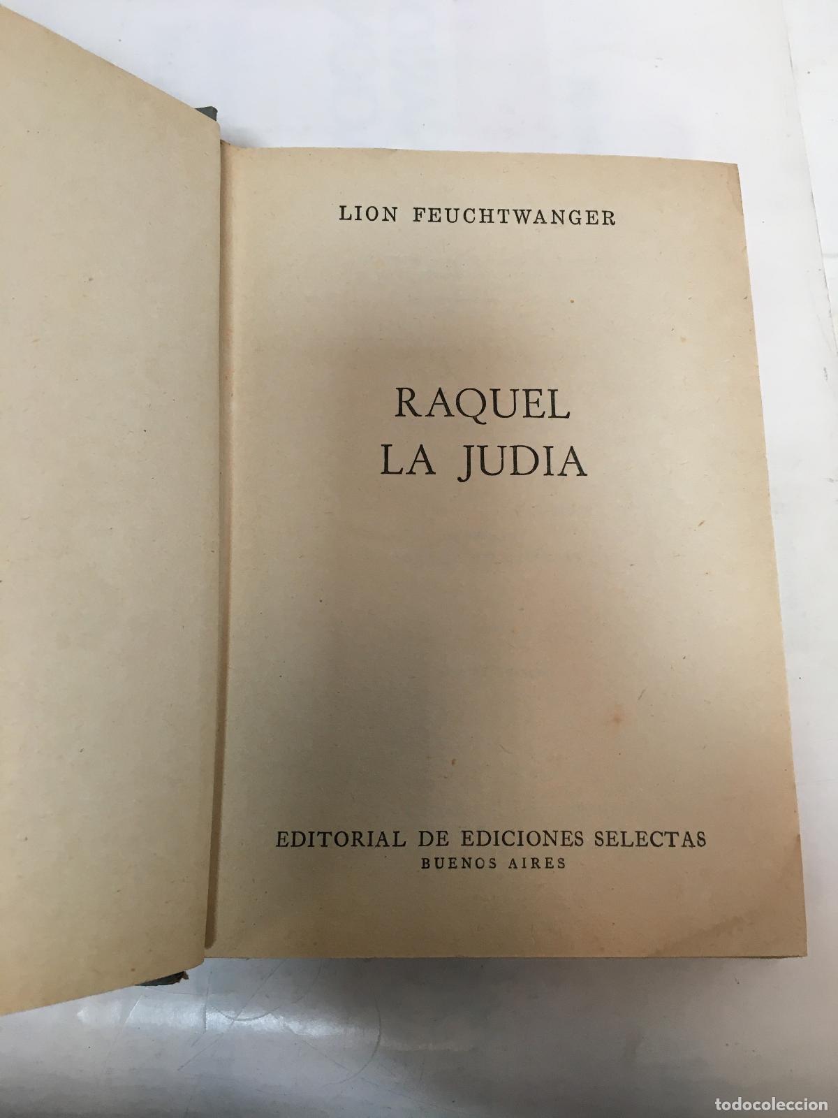 Libros: Raquel la judia - Lion Feuchtwanger - Foto 1