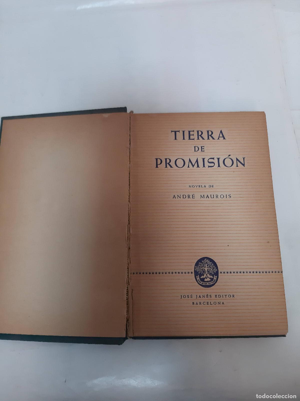 Libros: TIERRA DE PROMISI&Oacute;N - MAUROIS, ANDRE - Foto 1