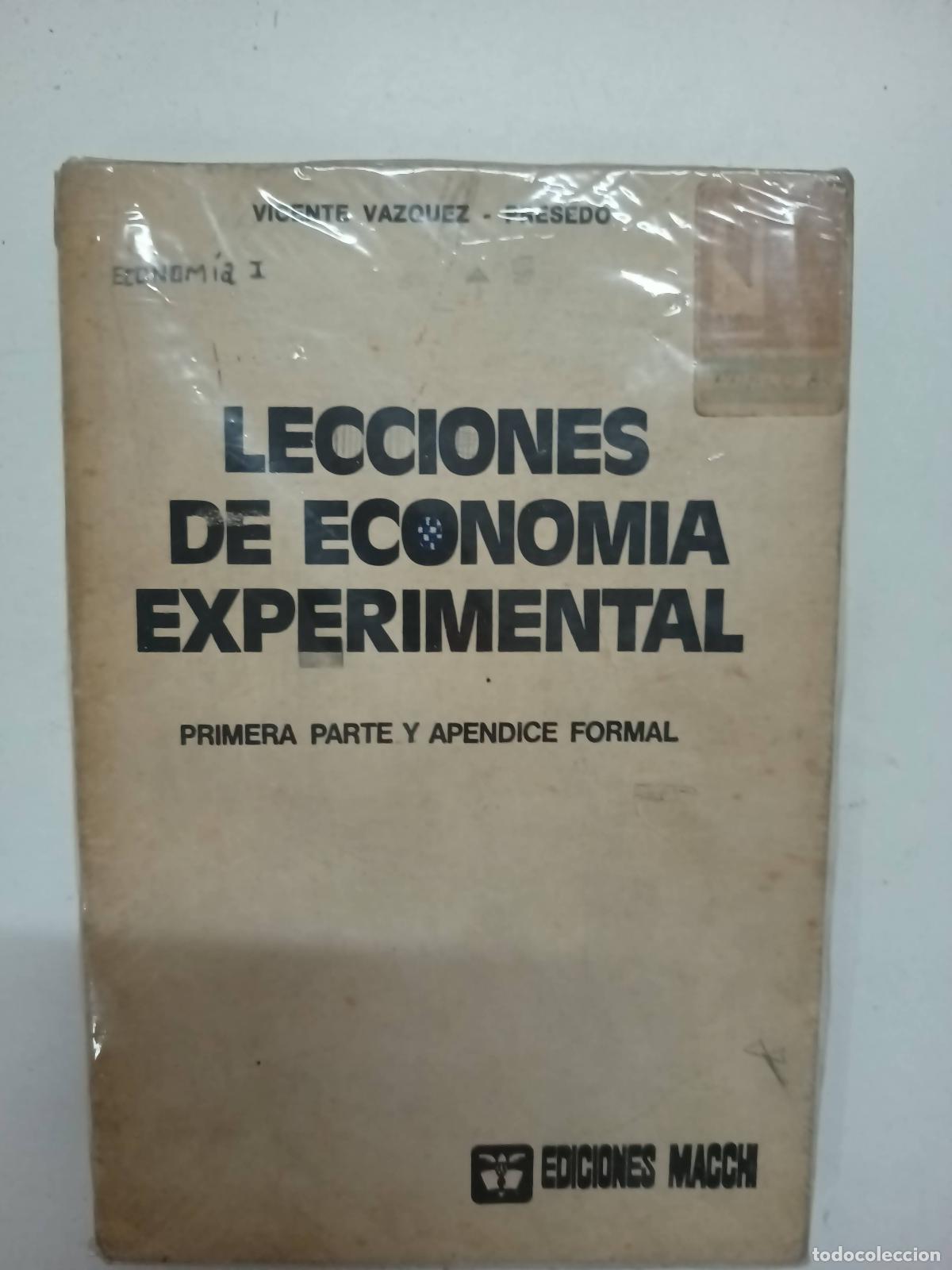 Libros: Lecciones de econom&iacute;a experimental - Vazquez - Presedo
