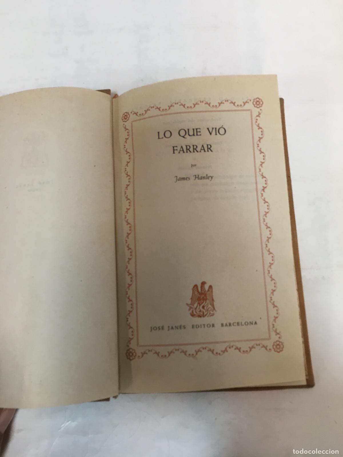 B&uuml;cher: LO QUE VIO FARRAR - HANLEY, JAMES