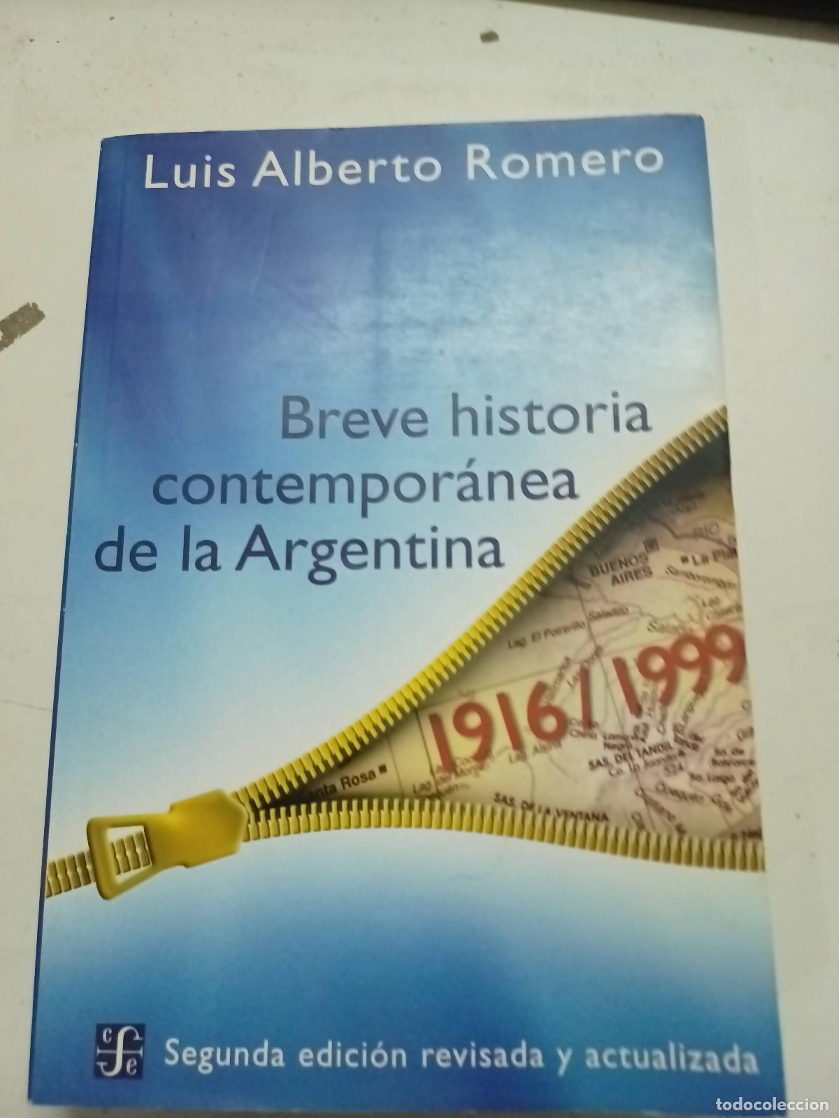 Libros: Breve Historia Contemporanea de la Argentina - Luis Alberto Romero