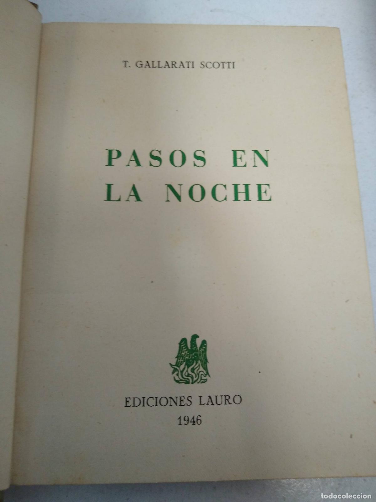 Libros: Pasos en la noche - T. Gallarati Scotti