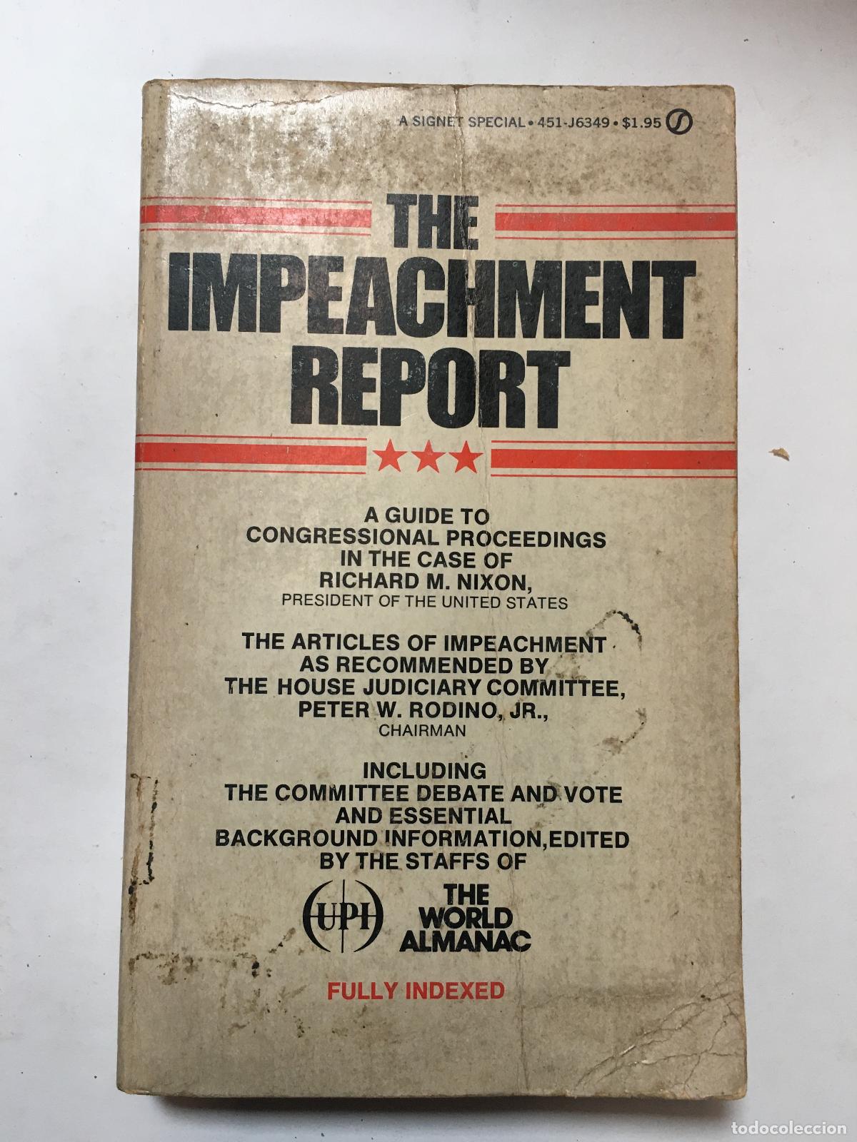 Libros: The impeachment report - Varios - Foto 1