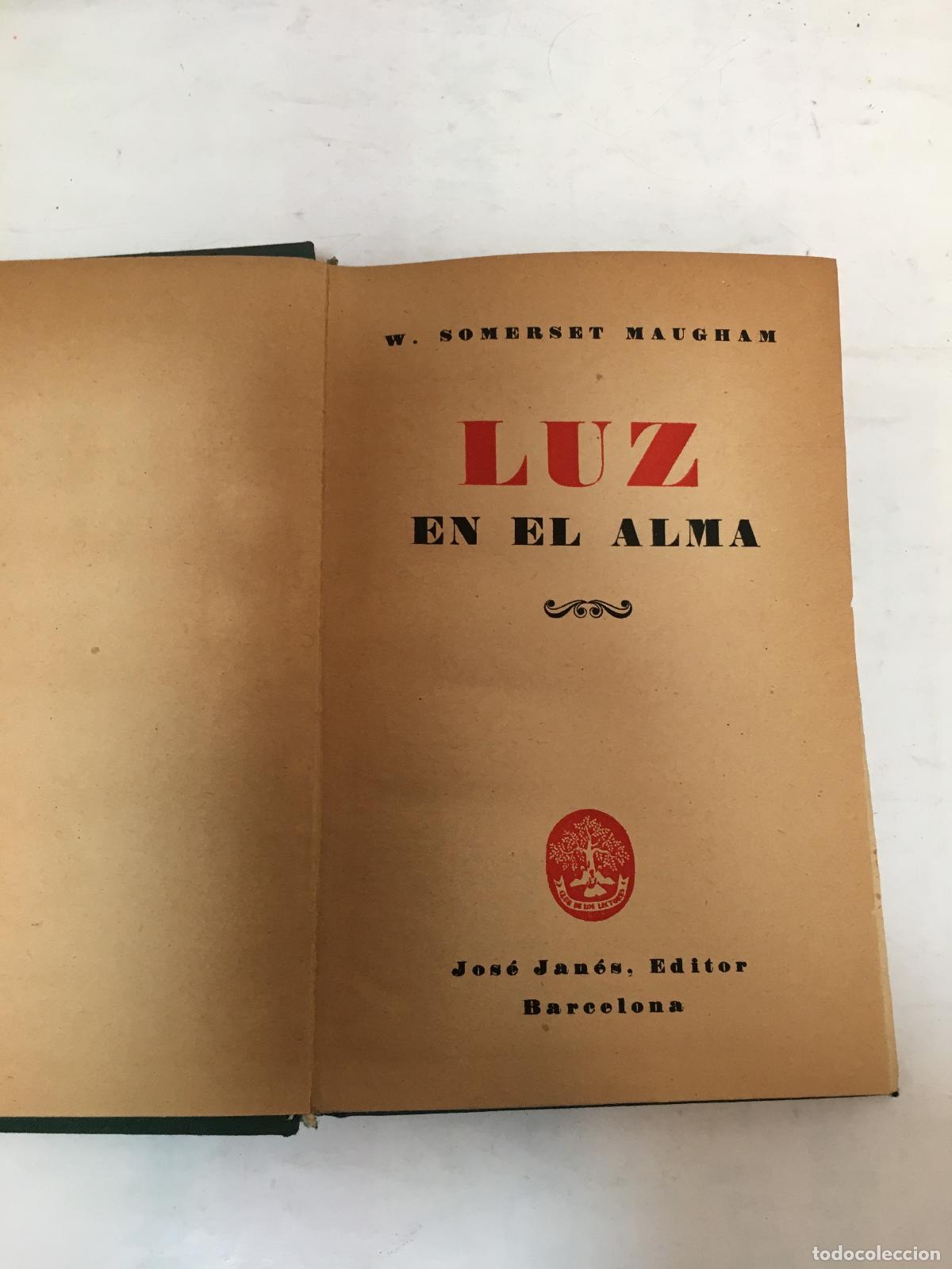 Libros: LUZ EN EL ALMA - MAUGHAM (SOMERSET) - Foto 1