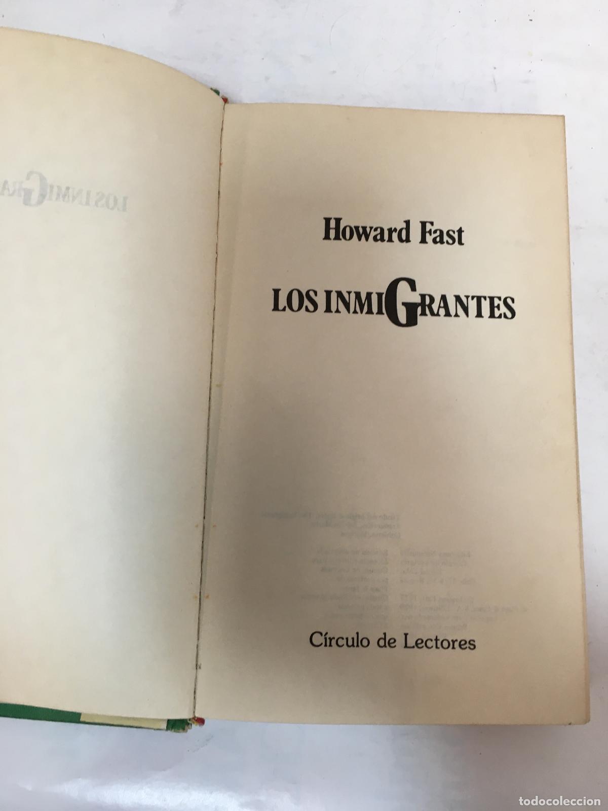 Libros: Los inmigrantes - Howard Fast - Foto 1