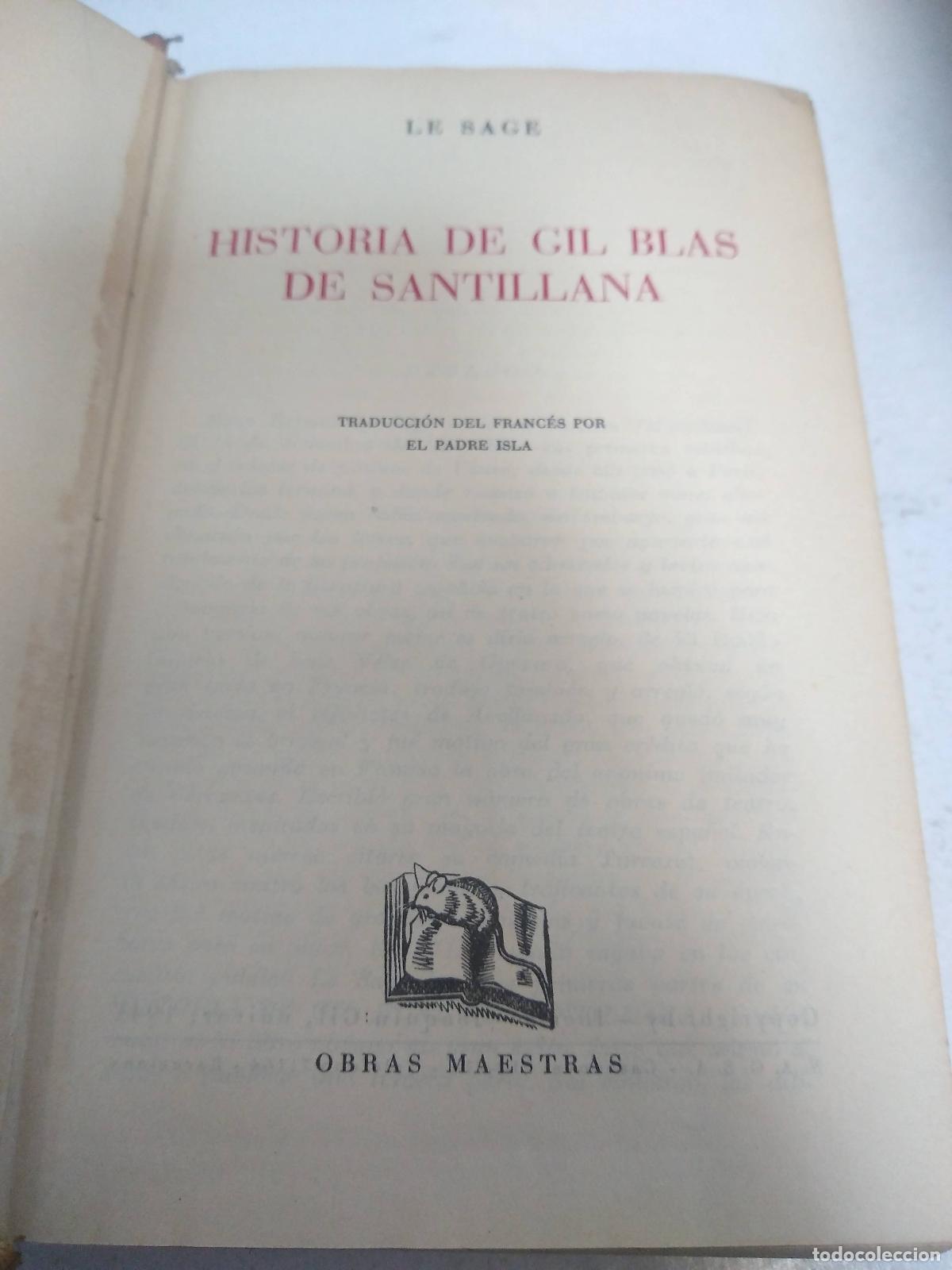 Libros: Historia de gil blas de santillana - Le Sage - Foto 1