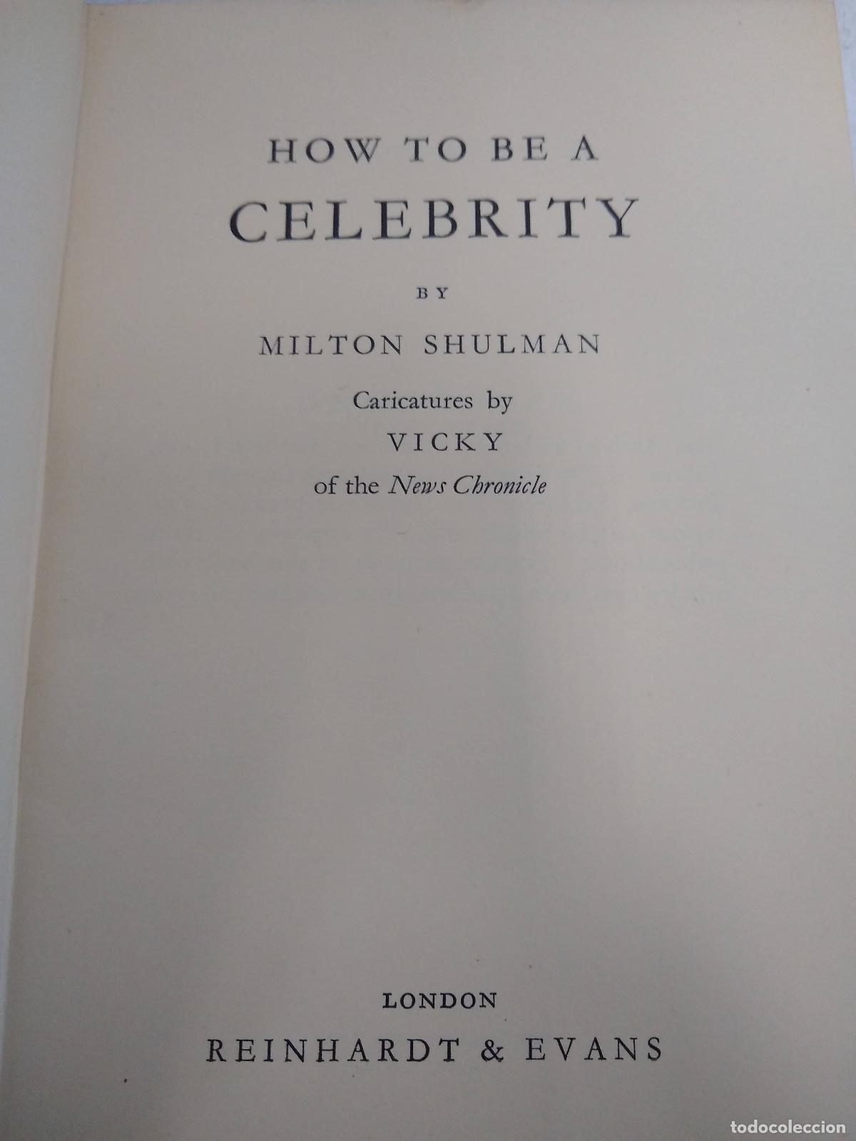 Libros: How to be a Celebrity - Milton Shulman - Foto 1