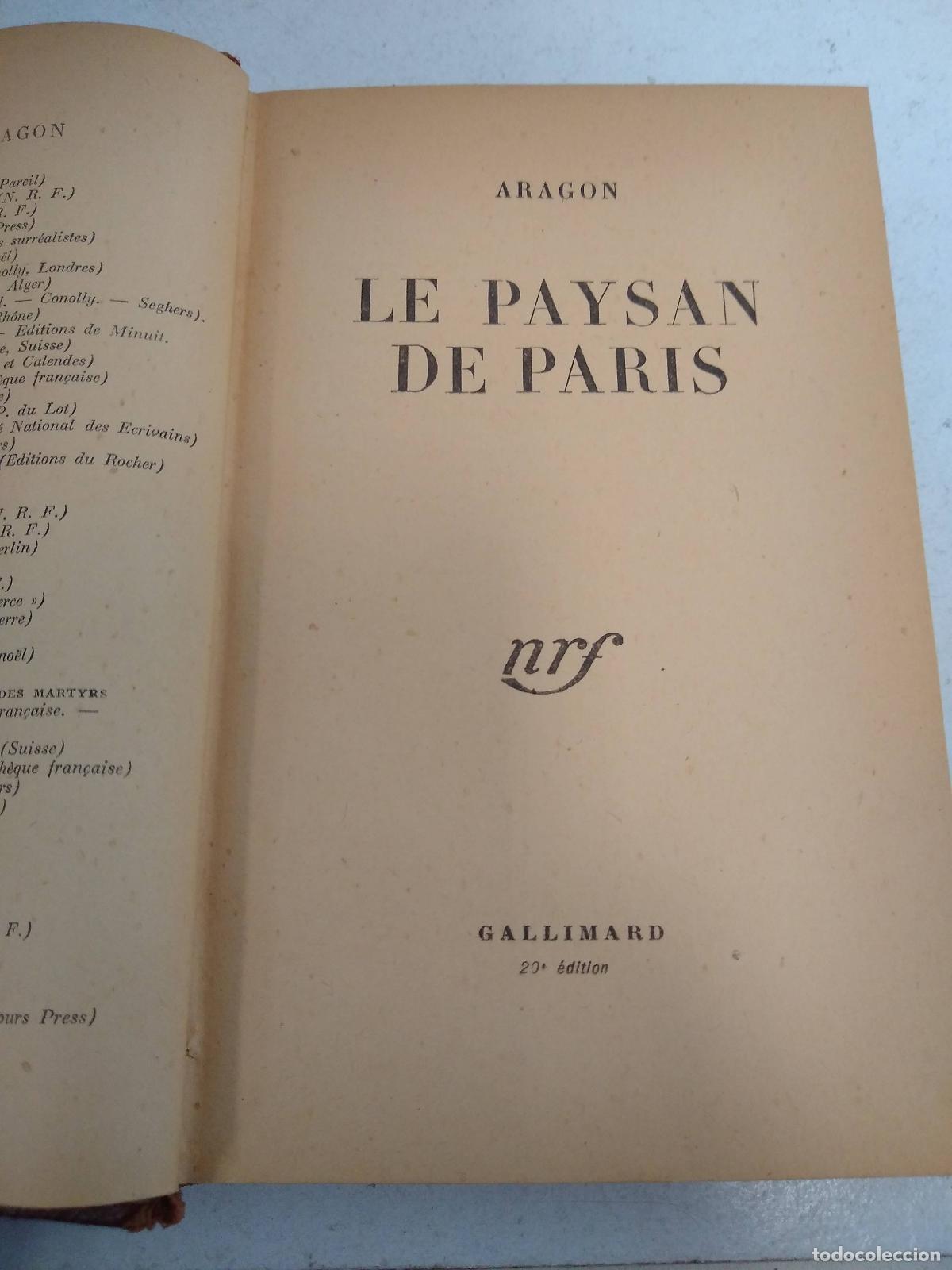 Libri di seconda mano: Le Paysan De Paris (Collection Folio) (French Edition) - Aragon, Louis