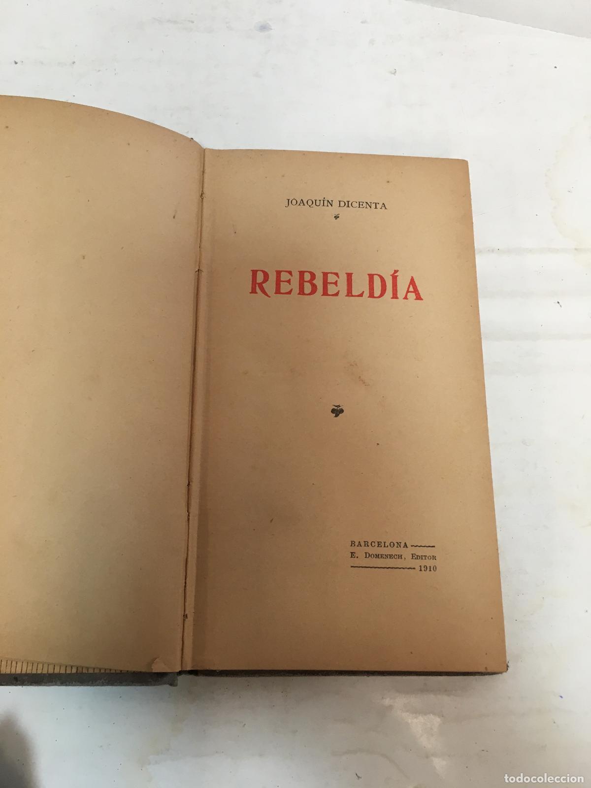 Libros: Rebeld&iacute;a - Dicenta, Joaqu&iacute;n - Foto 1