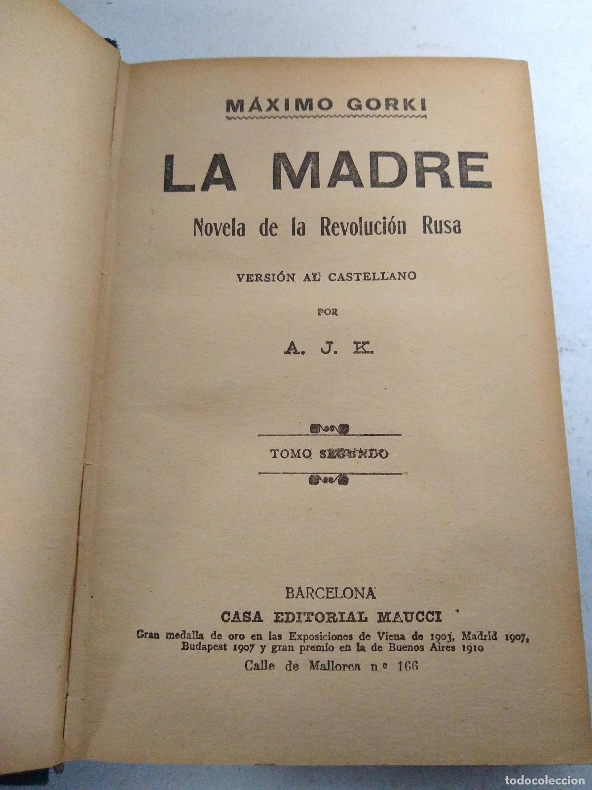 Libros: La Madre. Tomo segundo - Maximo Gorki - Foto 1