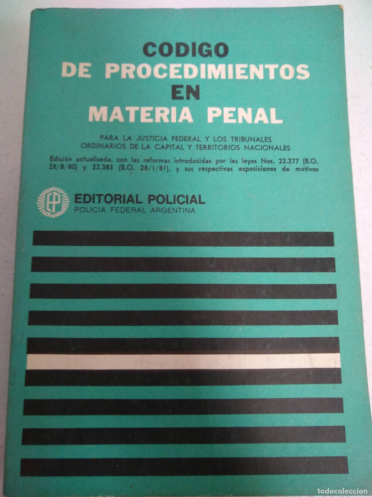 Livros em segunda m&atilde;o: Codigo de Procedimientos en materia penal - Varios