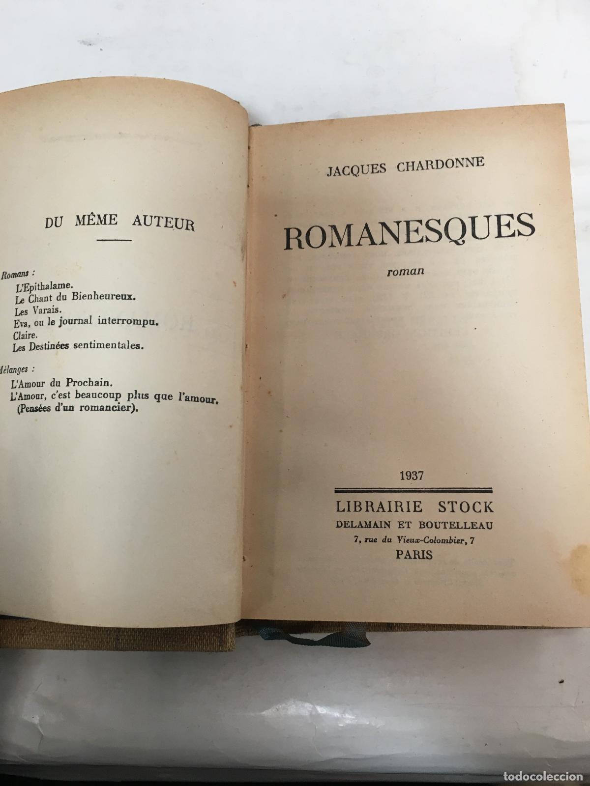 Libros: Romanesques - Jacques Chardonne - Foto 1