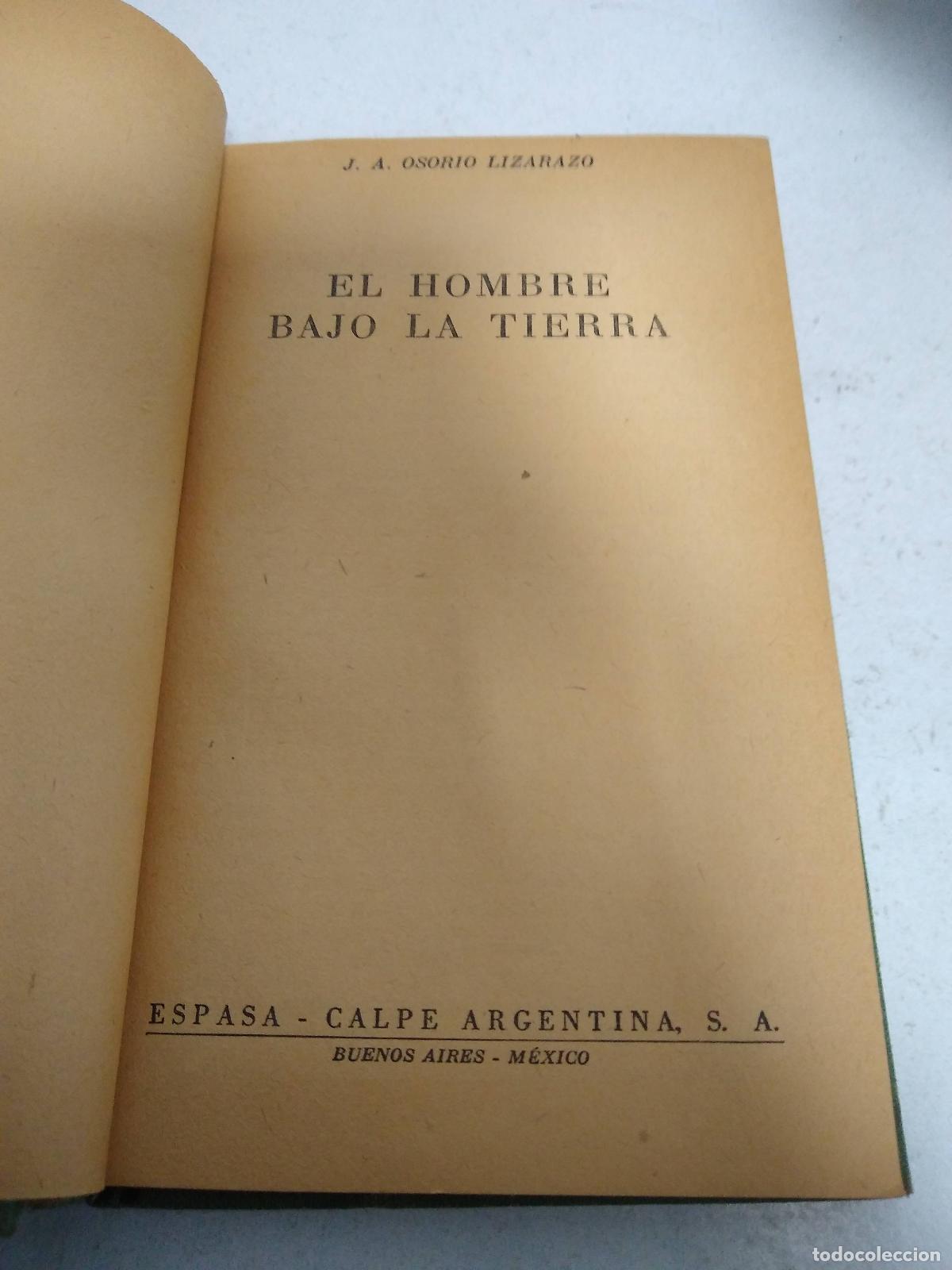 B&uuml;cher: EL HOMBRE BAJO LA TIERRA - OSORIO LIZARAZO, J.A.