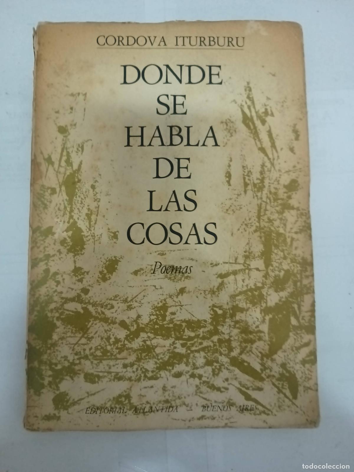 Libros: Donde se habla de las cosas - Cordova Iturburu