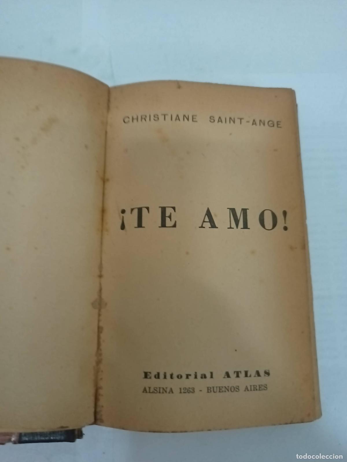 Livros em segunda m&atilde;o: Te amo - christiane Saint ange