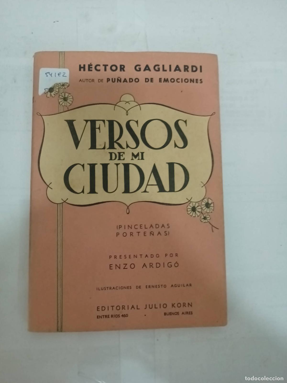 Libros: Versos de mi ciudad - Hector Gagliardi - Foto 1