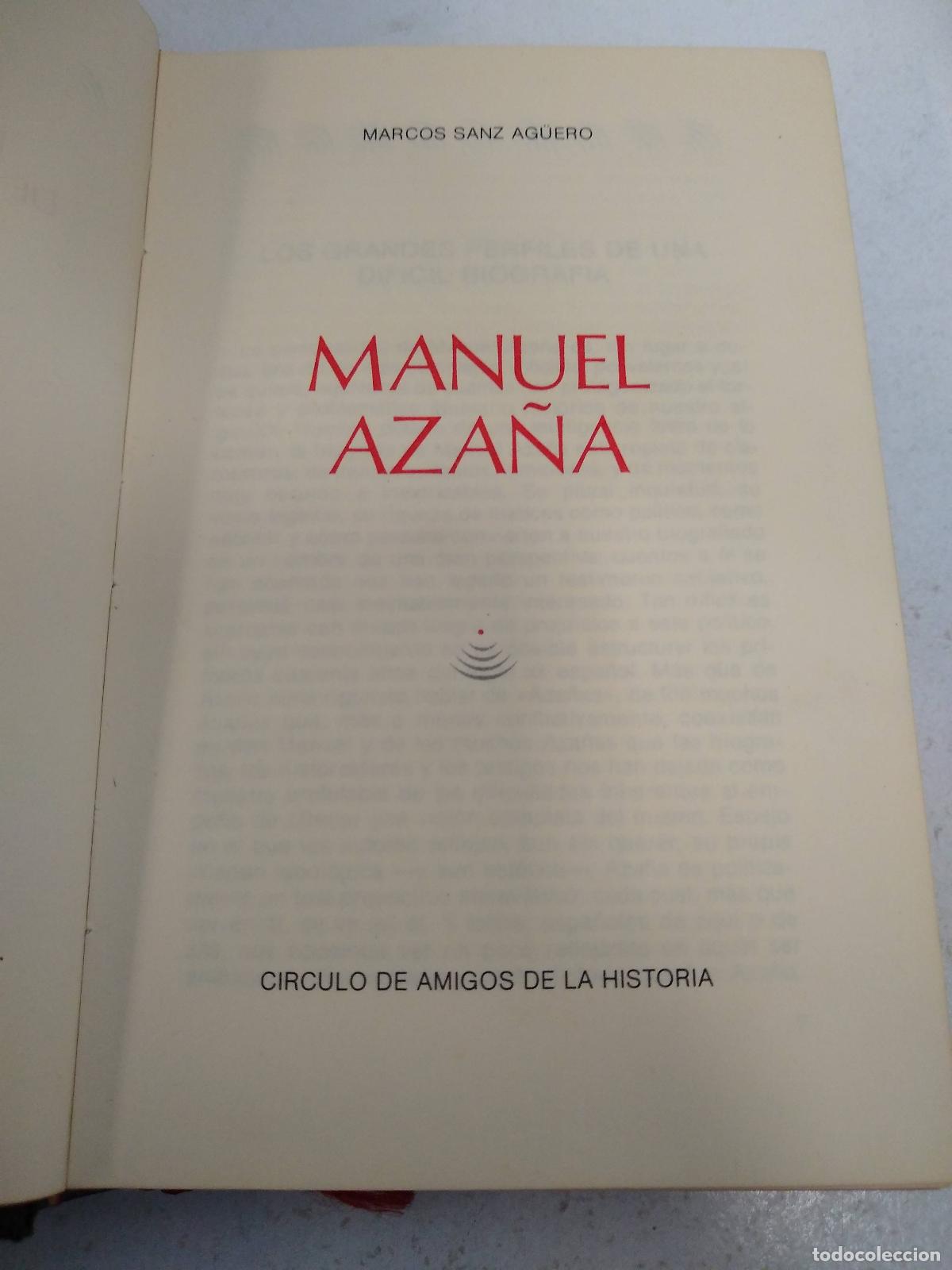 books: Manuel Aza&ntilde;a - Marcos Sanz Aguero