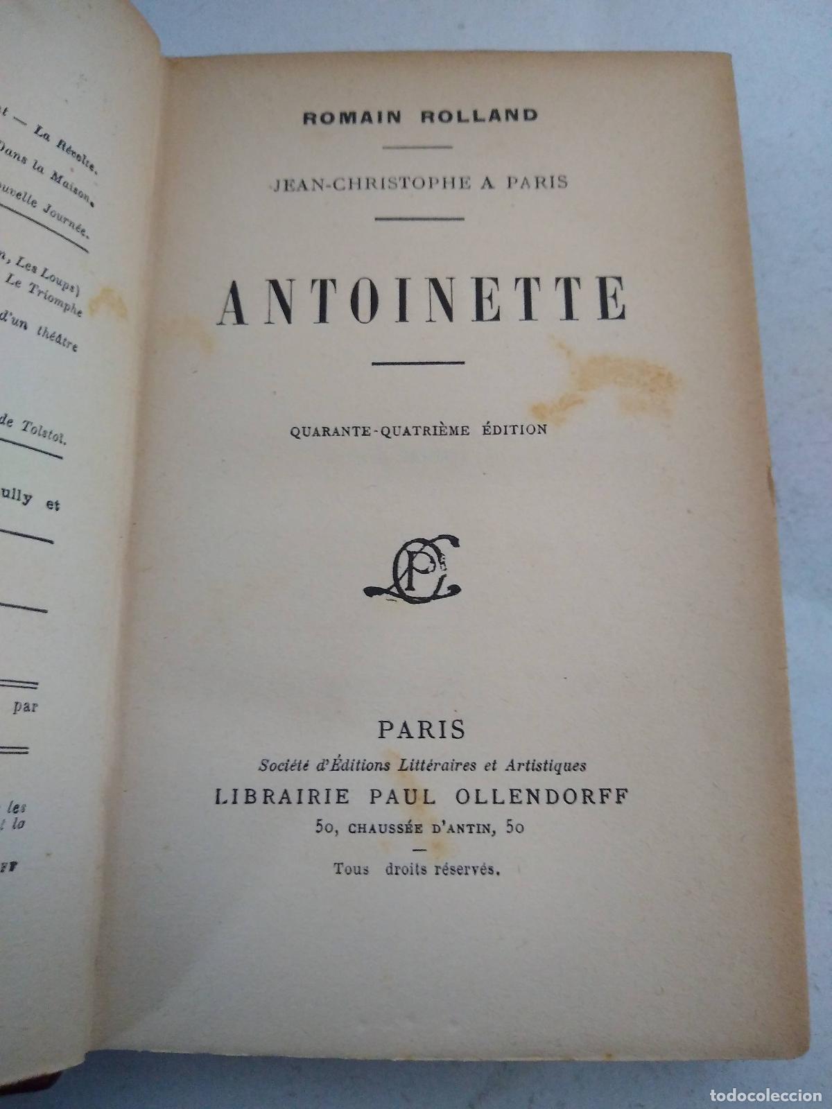 Libros: Antoinette - Romain Rolland - Foto 1