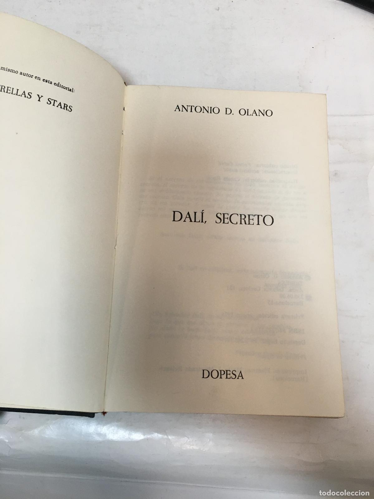 Libros: Dal&iacute;, secreto - OLANO, Antonio D. - Foto 1