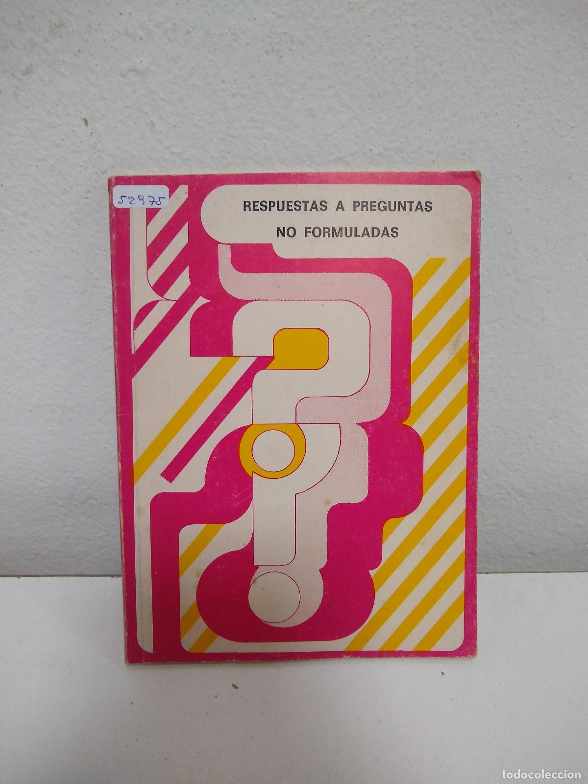 Libros: Respuestas a preguntas no formuladas - Departamento de informacion para Olim