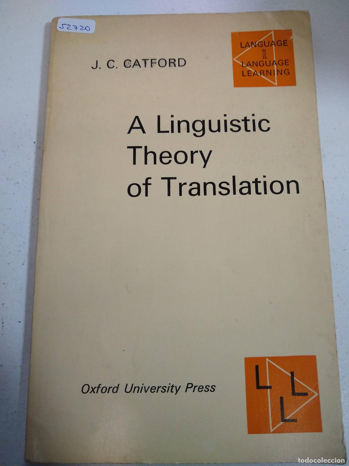 Libri di seconda mano: A linguistic theory of Translation - J C Catford