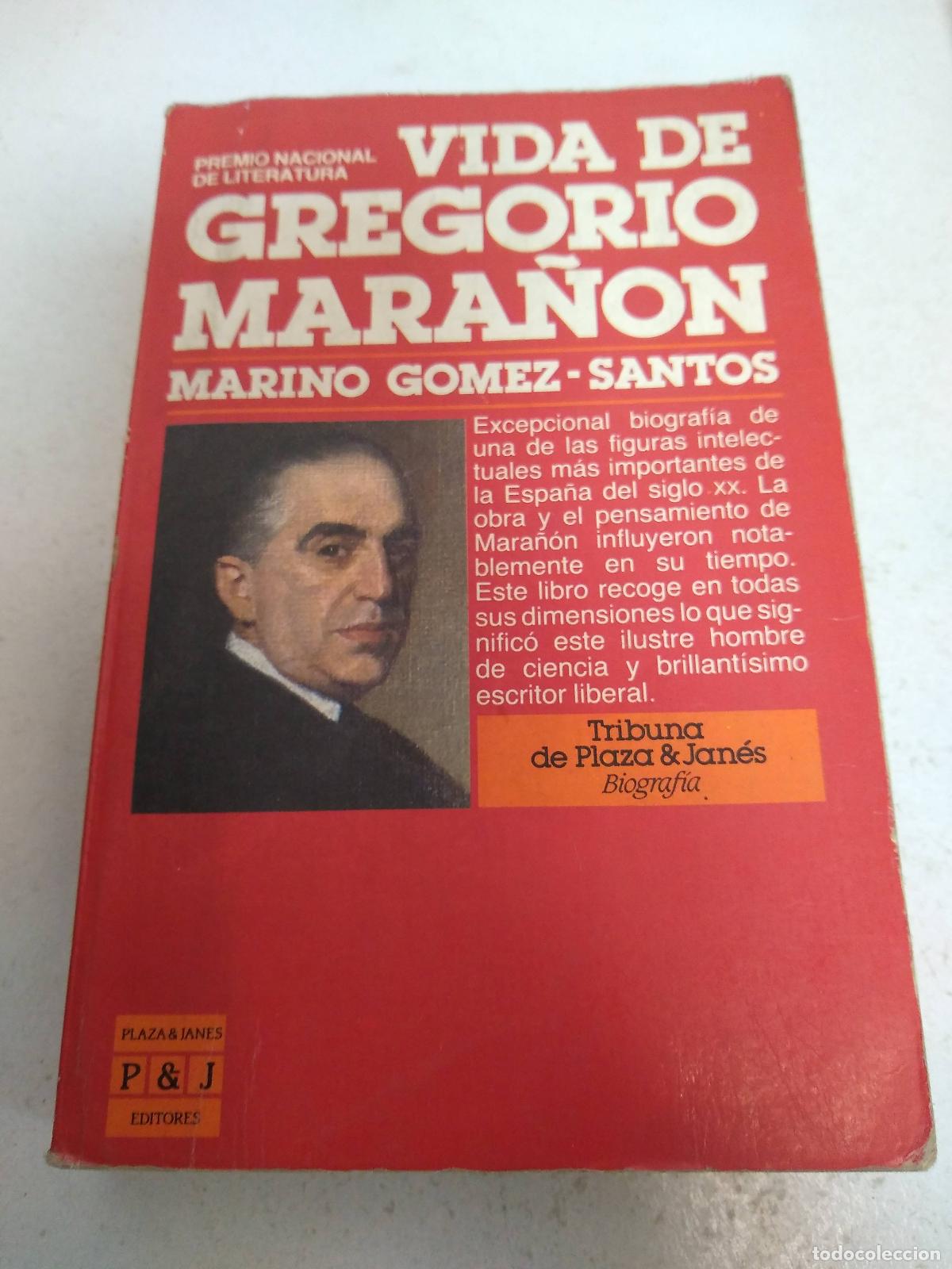 Libros: Vida de Gregorio Mara&ntilde;&oacute;n. - Marino Gomez Santos - Foto 1