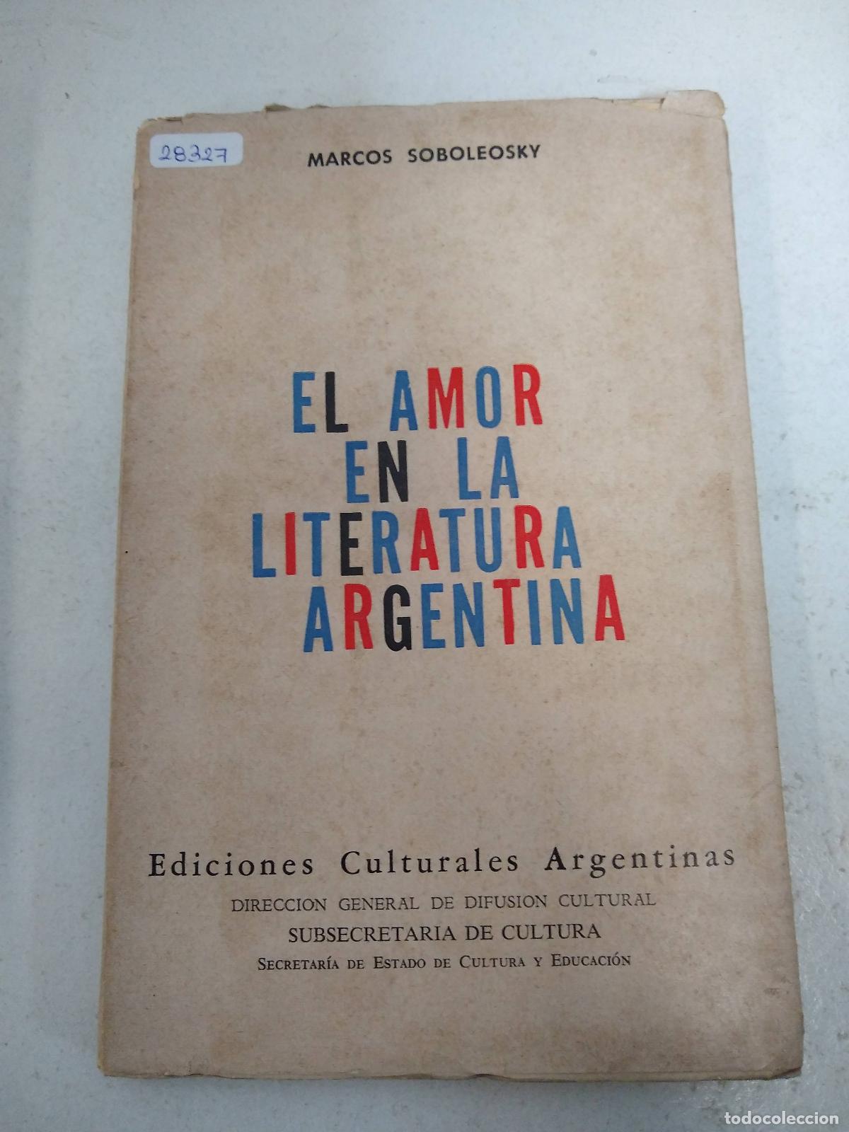 books: El amor en la literatura argentina - Marcos Soboleosky