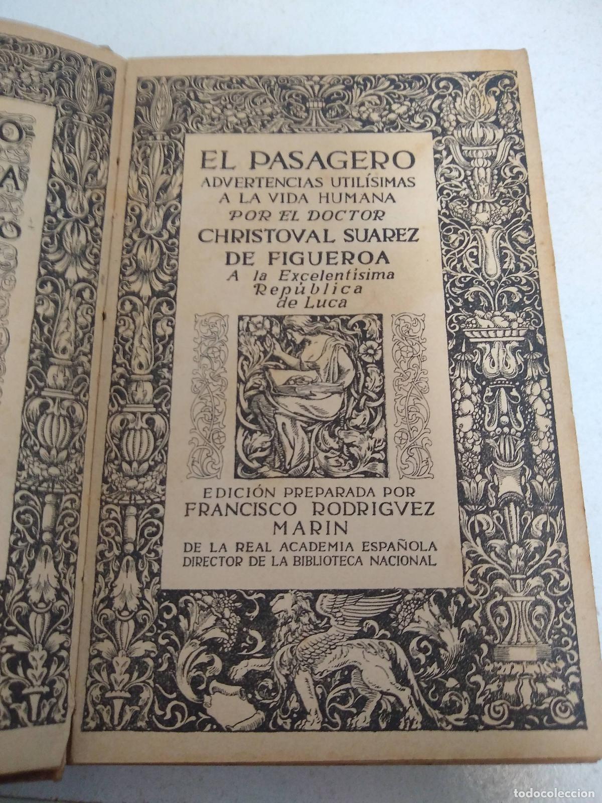 Libros: El pasajero - Christoval Suarez de Figueroa - Foto 1
