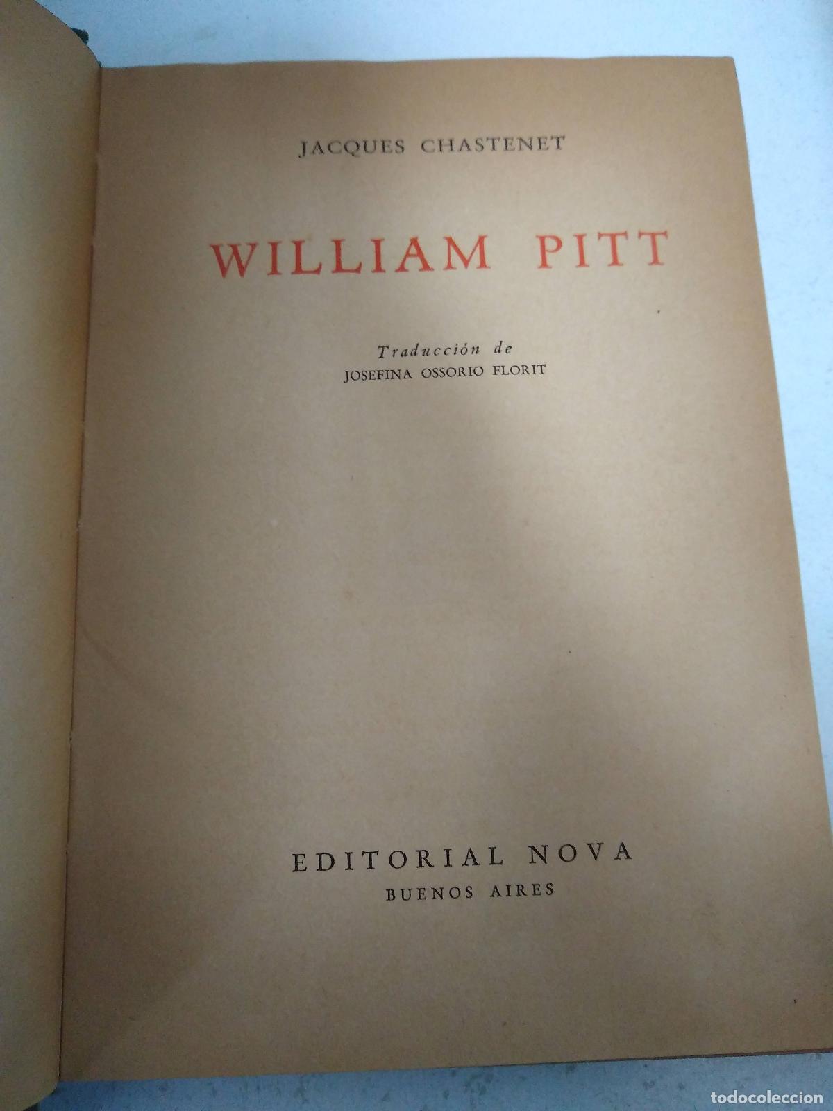 Libros: William Pitt - Jacquez Chastenet - Foto 1