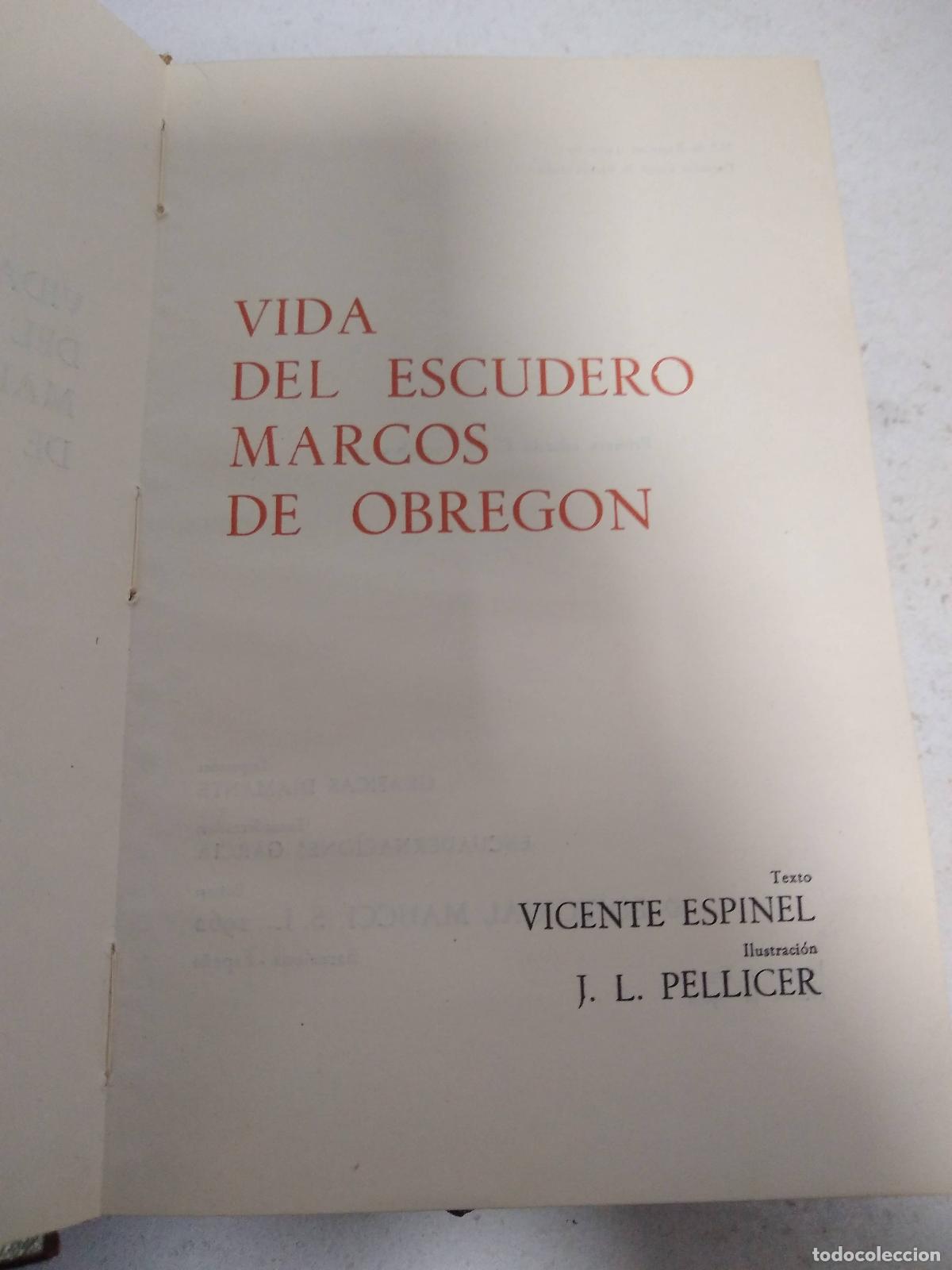 Libros: vida del escudero marcos de obregon - Espinel / Pellicer - Foto 1