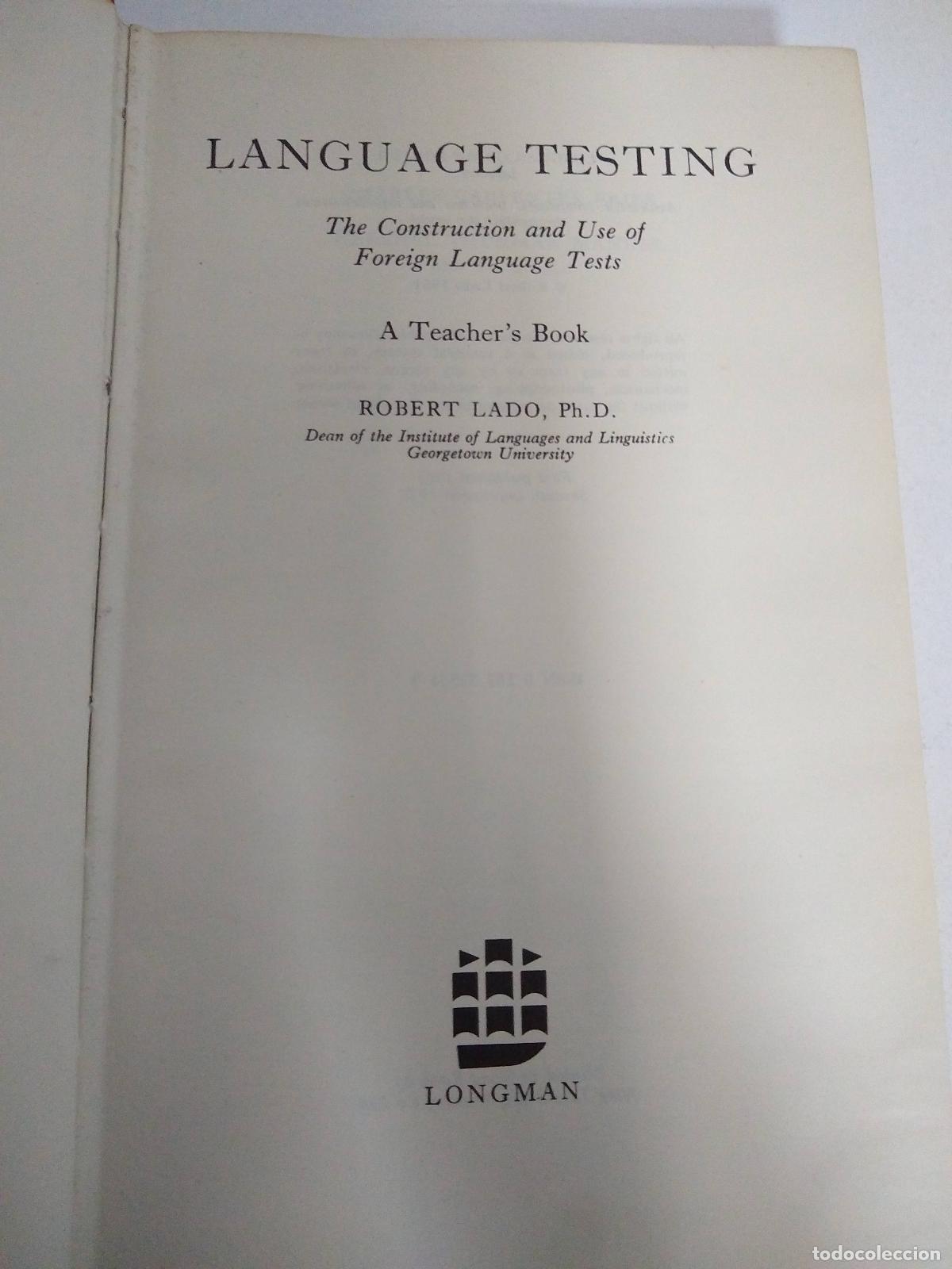 Libros: Lenguage testing - Robert Lado - Foto 1