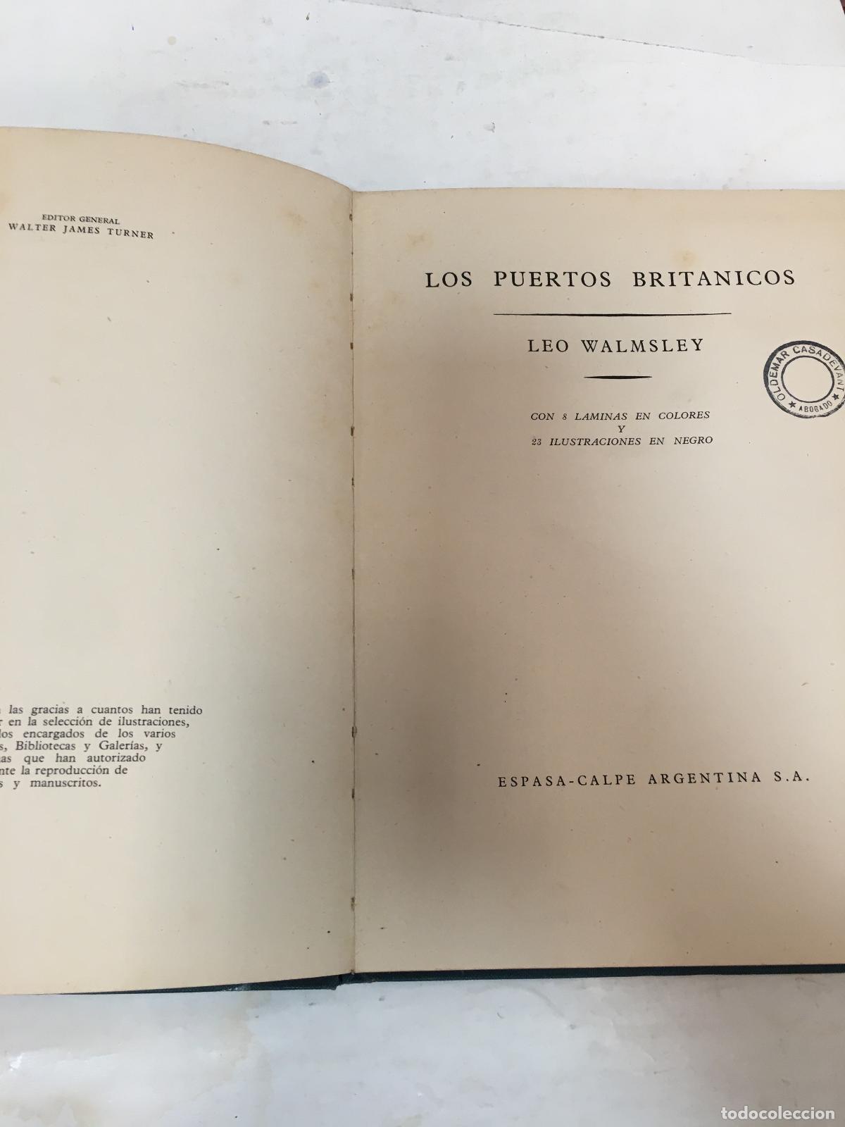 Libros: Los puertos brit&agrave;nicos - WALMSLEY, LEO - Foto 1