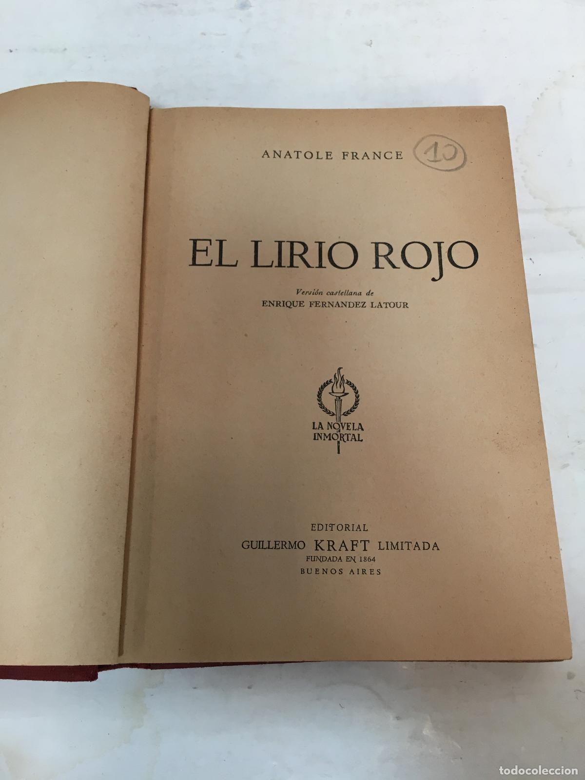 Libri di seconda mano: El lirio rojo - Anatole France
